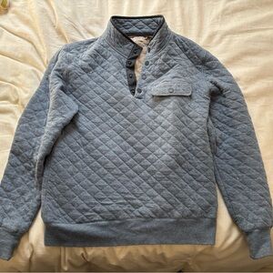 Men's Quilted Gray Sweater